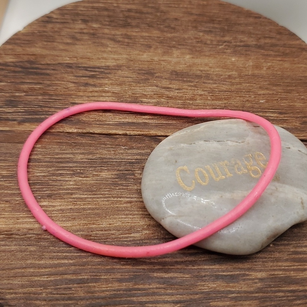Pink silicone bracelet B2430‎